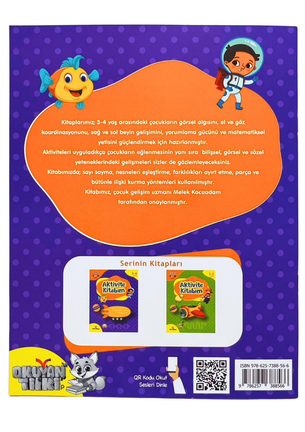 Aktivite Kitabım (3-4 Yaş; Mor) - Okuyan Tilki