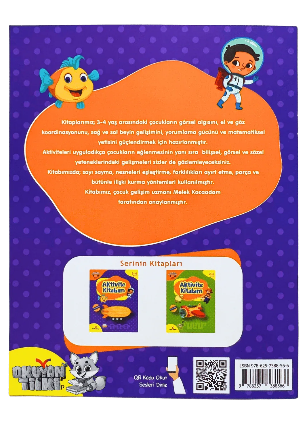 Aktivite Kitabım (3-4 Yaş; Mor) - Okuyan Tilki