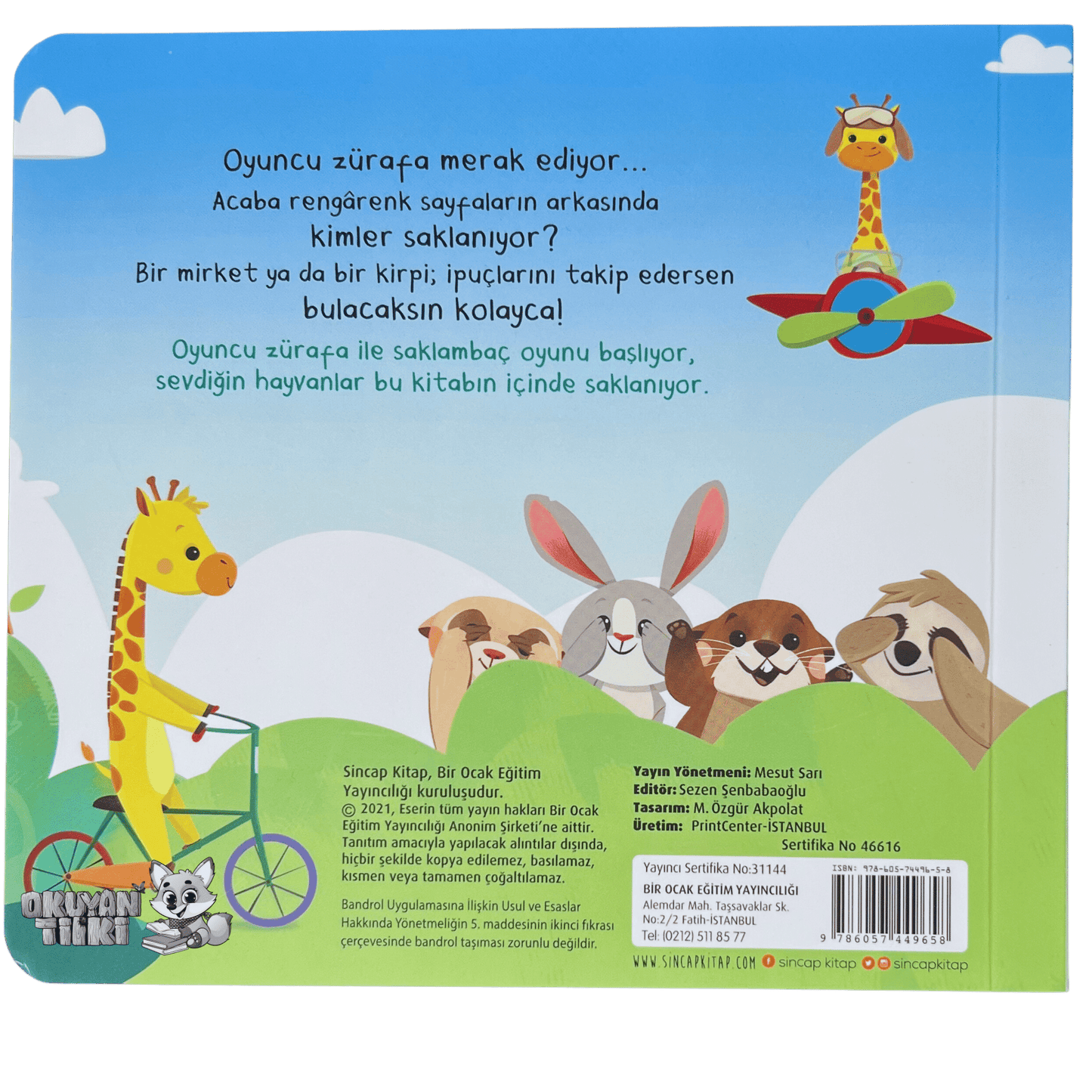 Bak-Bul Sobe Oyuncu Zürafa (1+ Yaş) - Okuyan Tilki