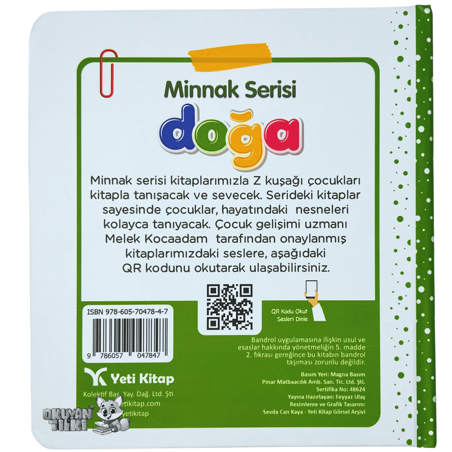Minnak Serisi - Doğa (İngilizce Destekli, 1+ Yaş) - Okuyan Tilki