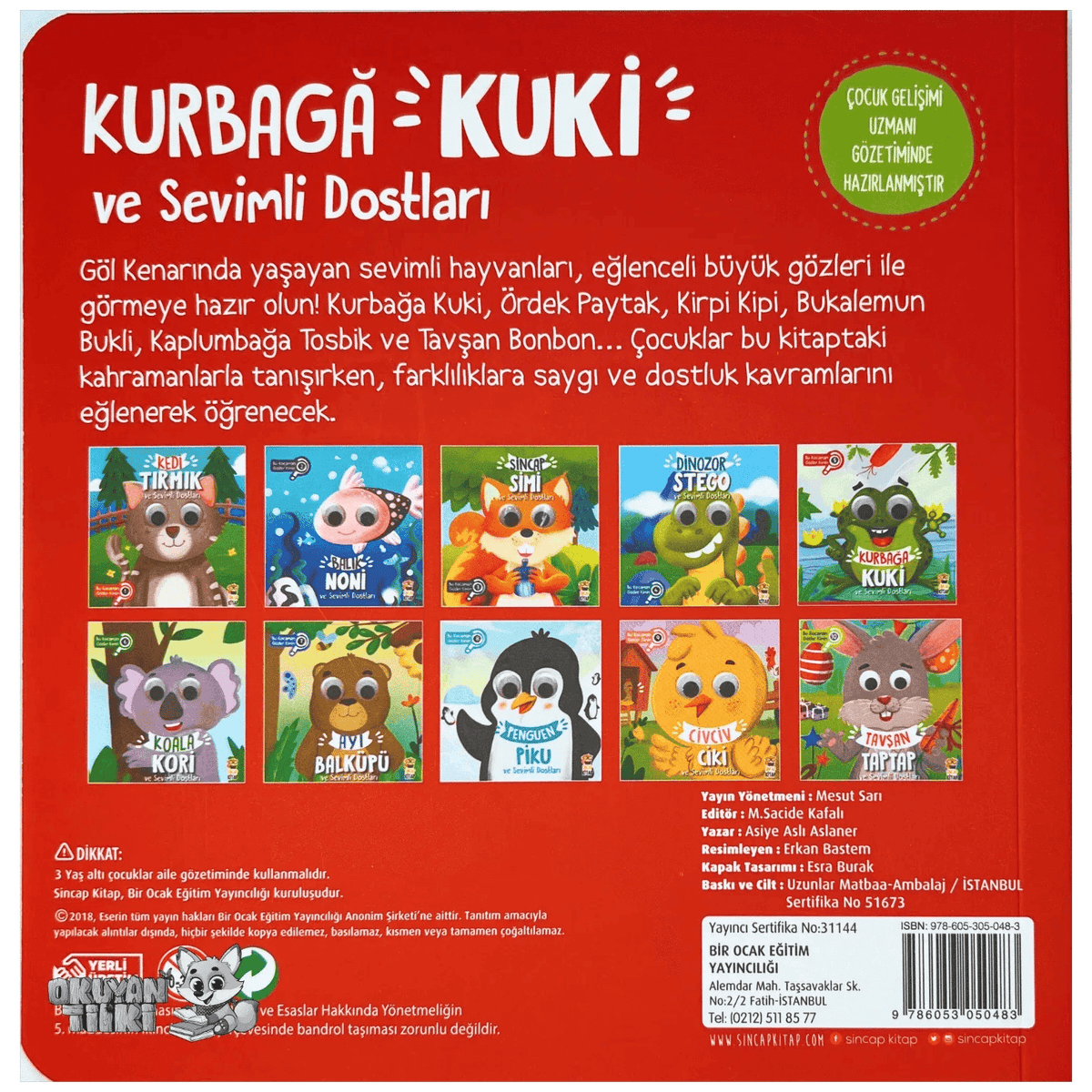 Kurbağa Kuki ve Sevimli Dostları – Bu Kocaman Gözler Kimin? (1+ Yaş) - Okuyan Tilki