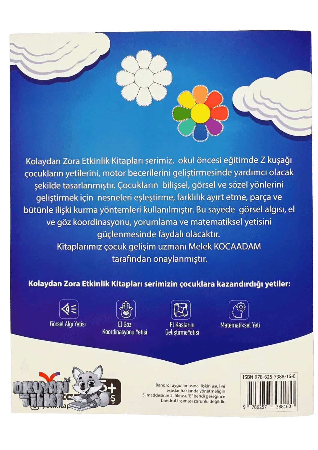 Kolaydan Zora Etkinlik Kitabım - Çizgiler (5+ Yaş) - Okuyan Tilki