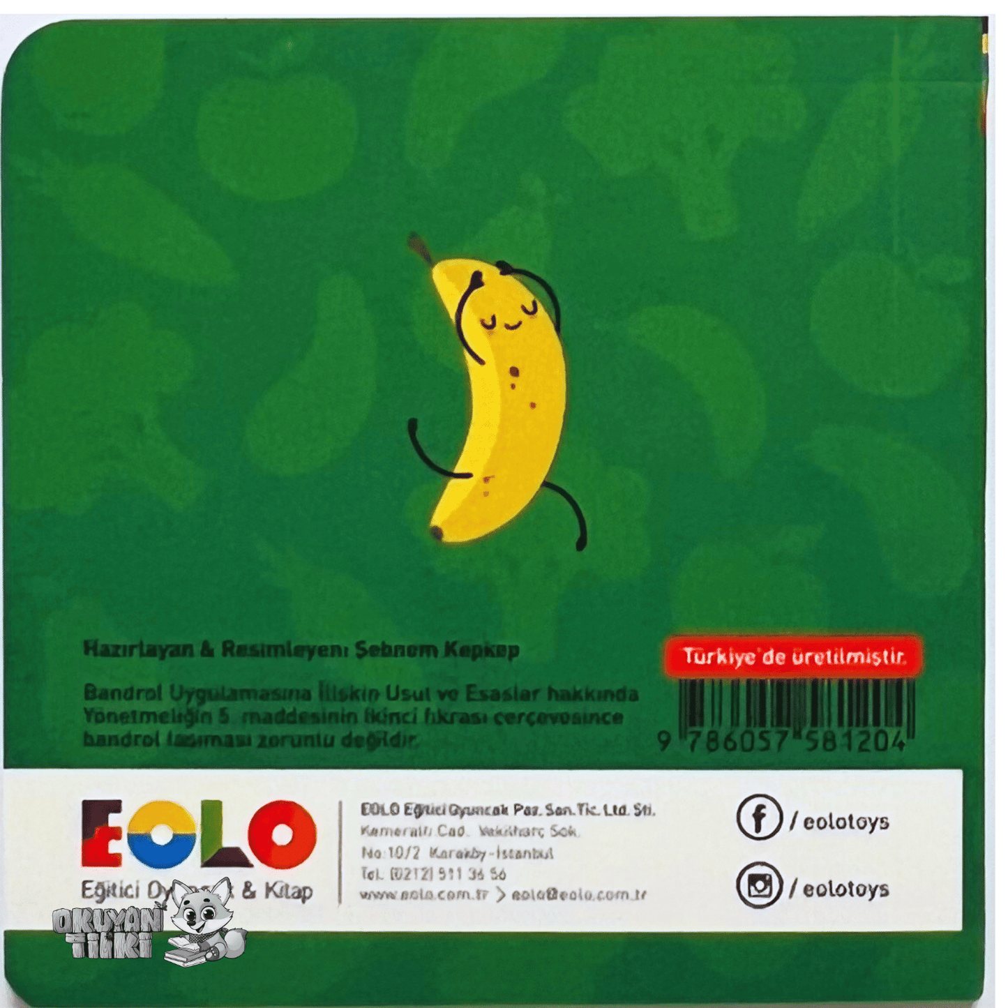 Minik Kitaplar - Besinler (1+ Yaş) - Okuyan Tilki