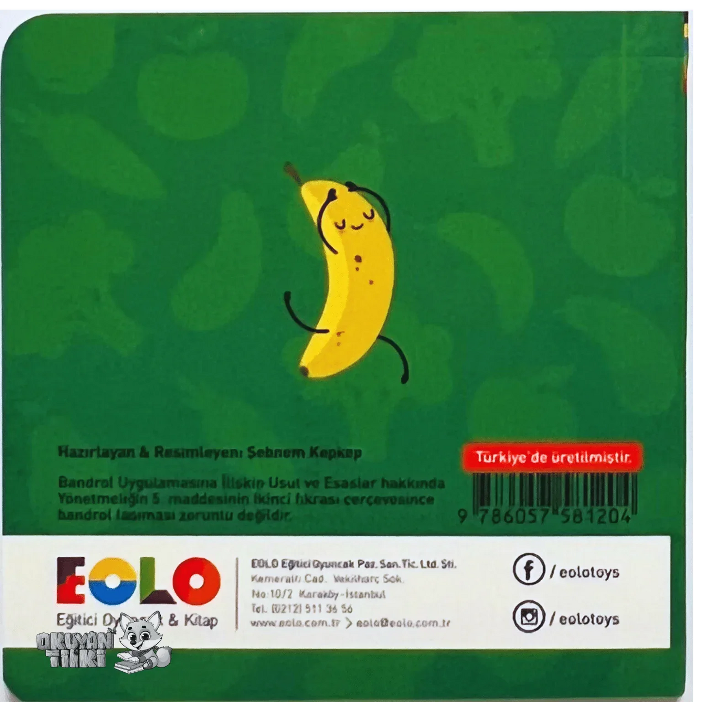 Minik Kitaplar - Besinler (1+ Yaş) - Okuyan Tilki