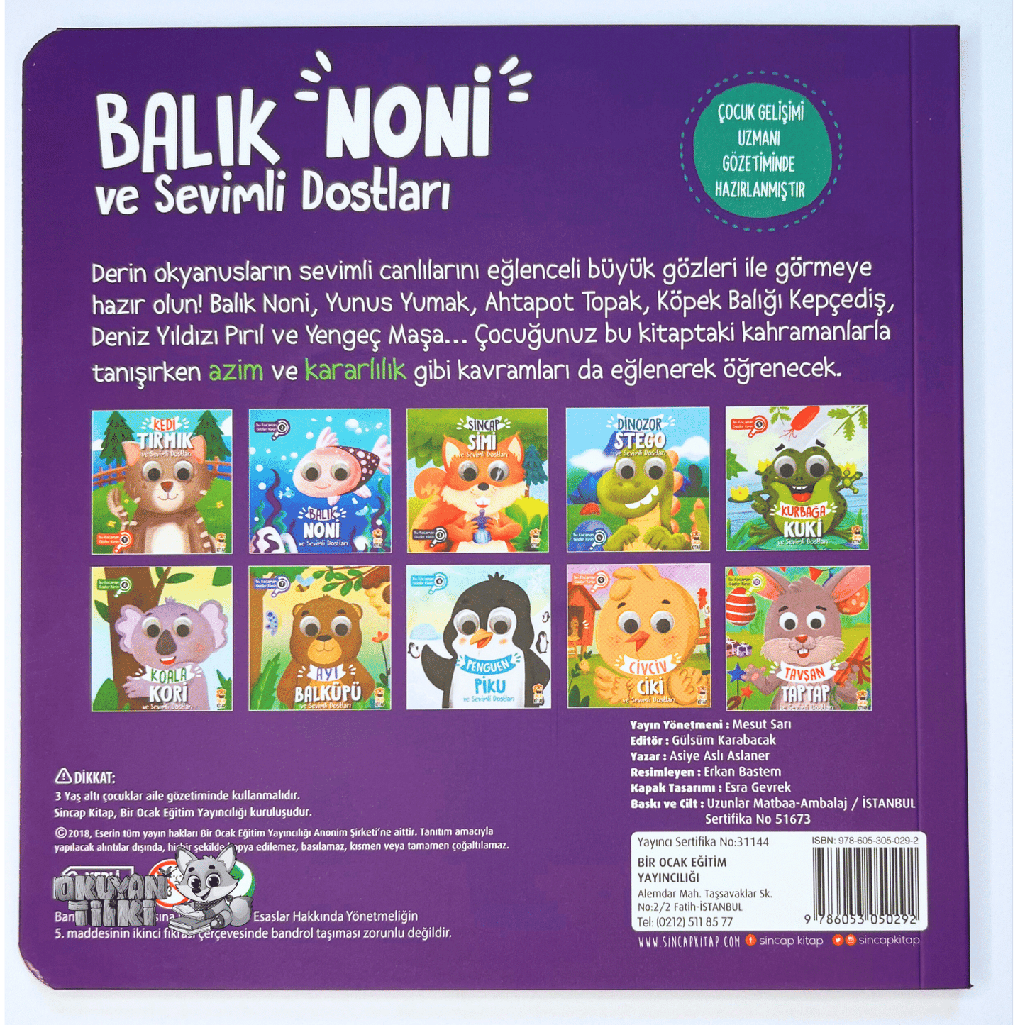 Balık Noni ve Sevimli Dostları – Bu Kocaman Gözler Kimin? (1+ Yaş) - Okuyan Tilki