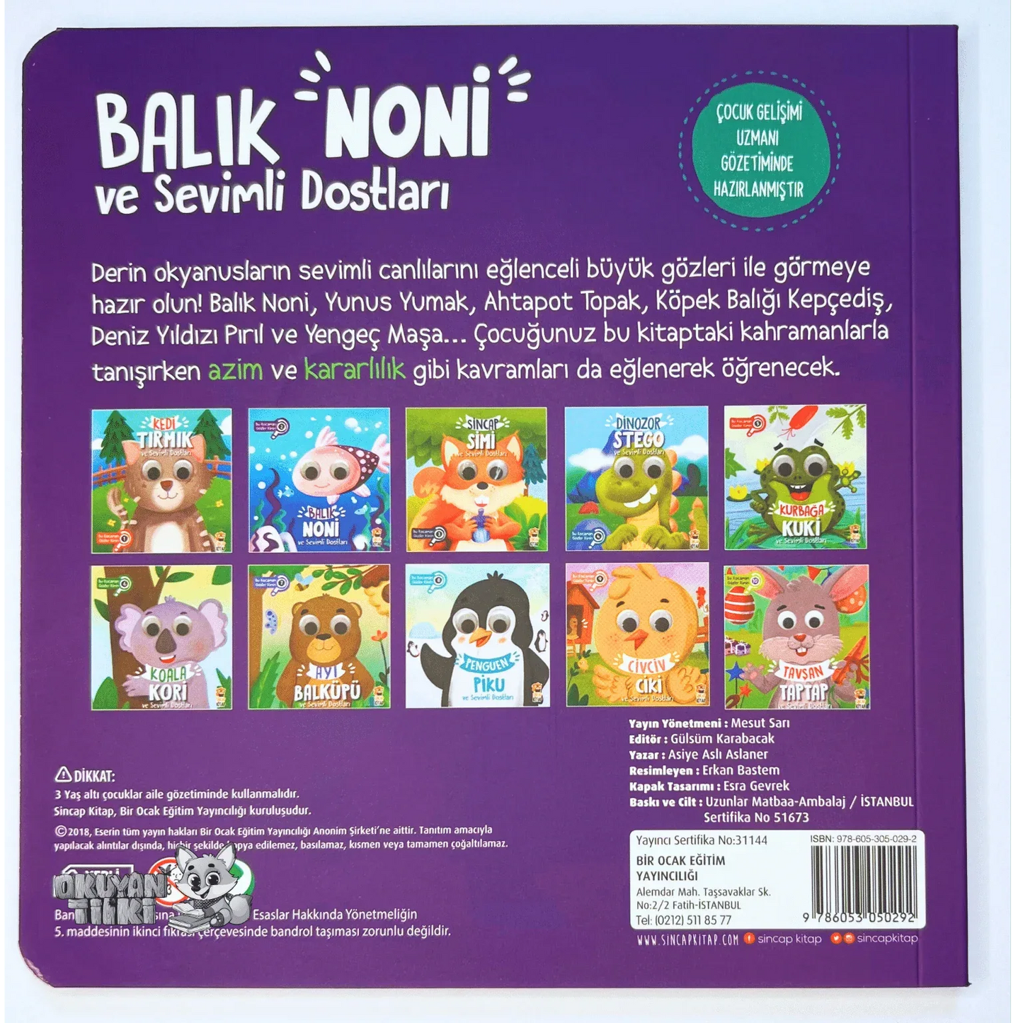 Balık Noni ve Sevimli Dostları – Bu Kocaman Gözler Kimin? (1+ Yaş) - Okuyan Tilki