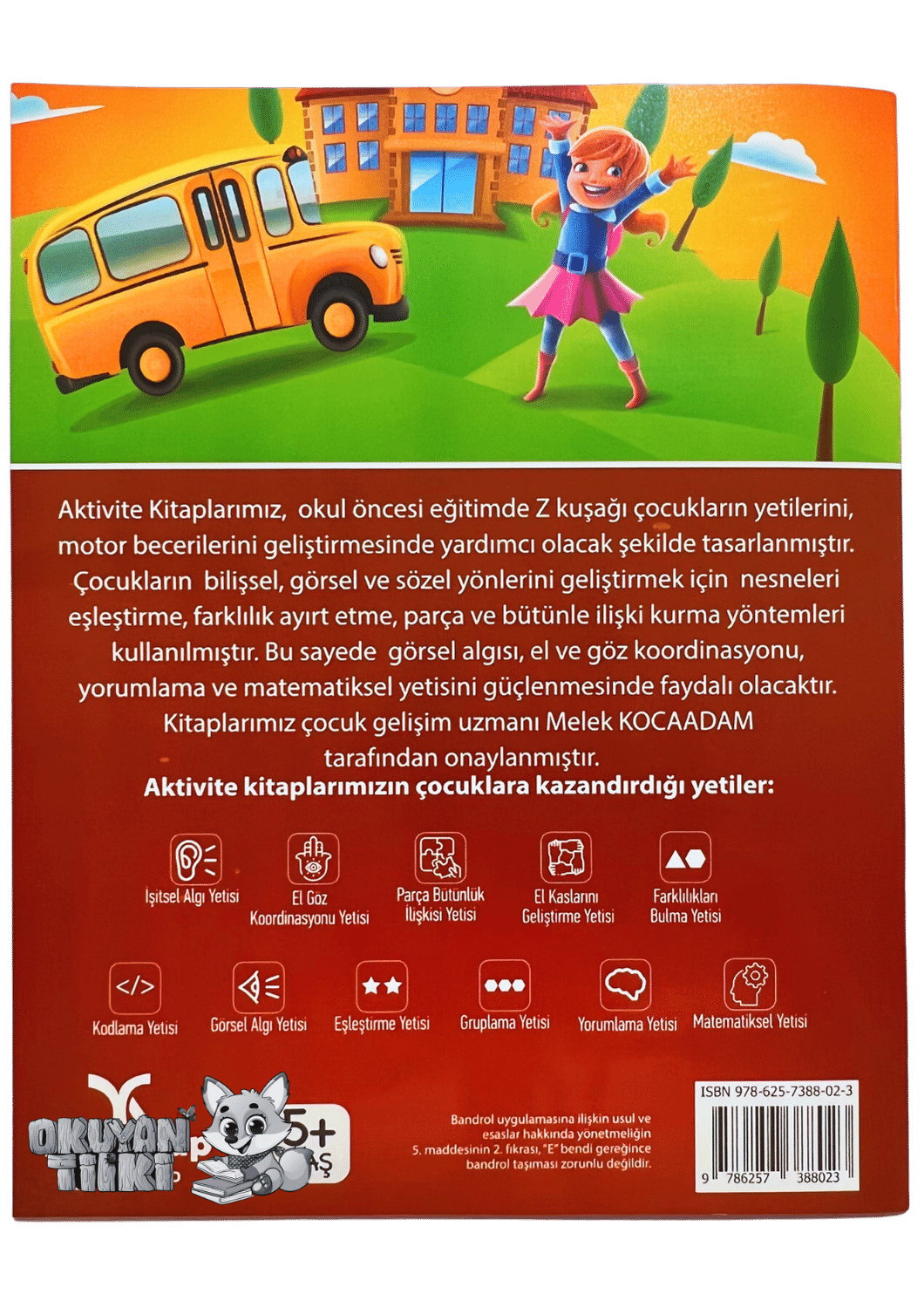 Aktivite Kitabı 1 (5+ Yaş, Kırmızı) - Okuyan Tilki