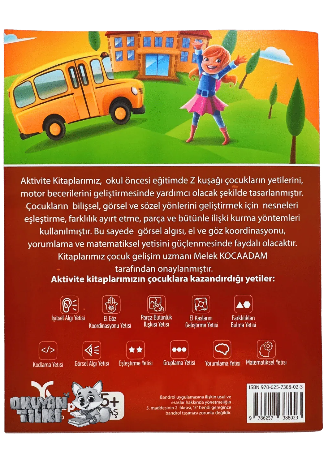 Aktivite Kitabı 1 (5+ Yaş, Kırmızı) - Okuyan Tilki