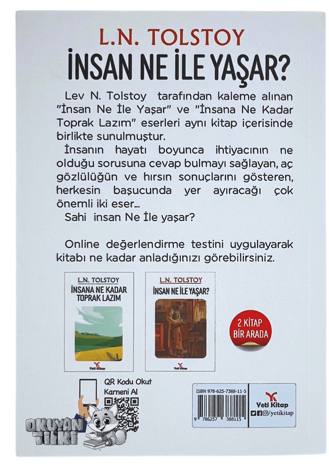 İnsan Ne İle Yaşar (7+Yaş) - Okuyan Tilki