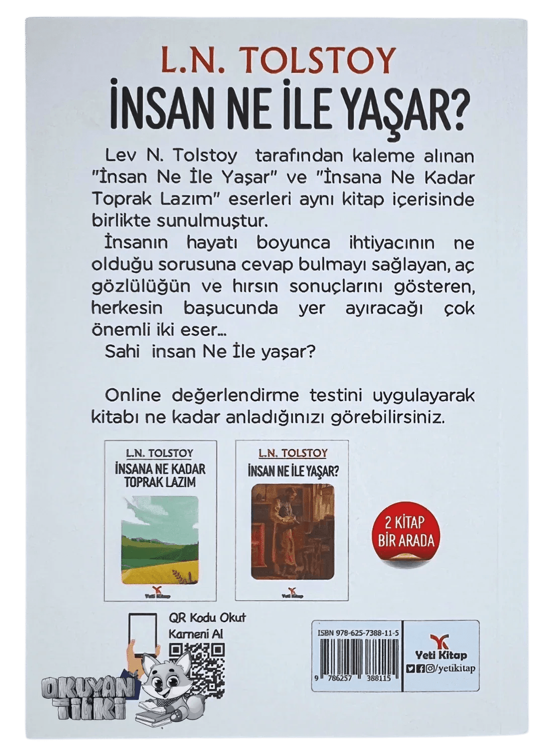 İnsan Ne İle Yaşar (7+Yaş) - Okuyan Tilki