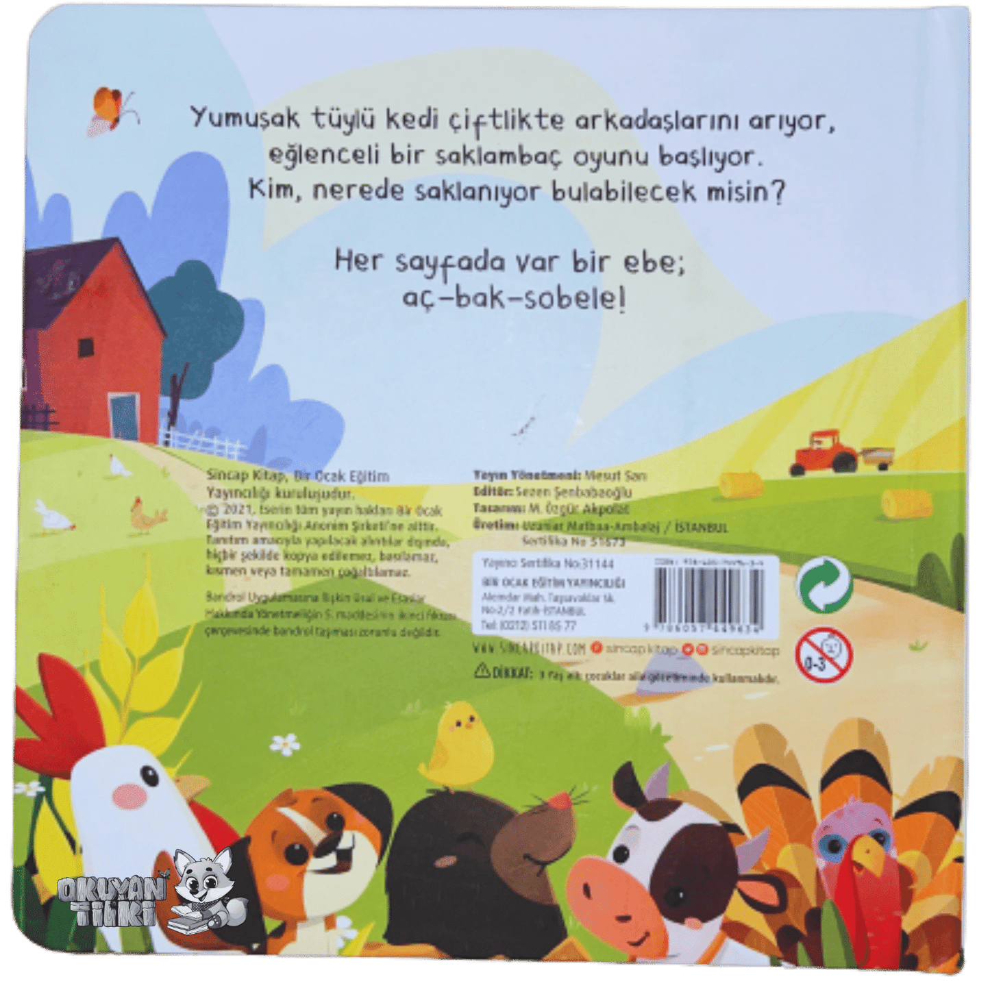 Aç Bak - Çiftlikte Saklambaç Bul Beni (1+ Yaş) - Okuyan Tilki