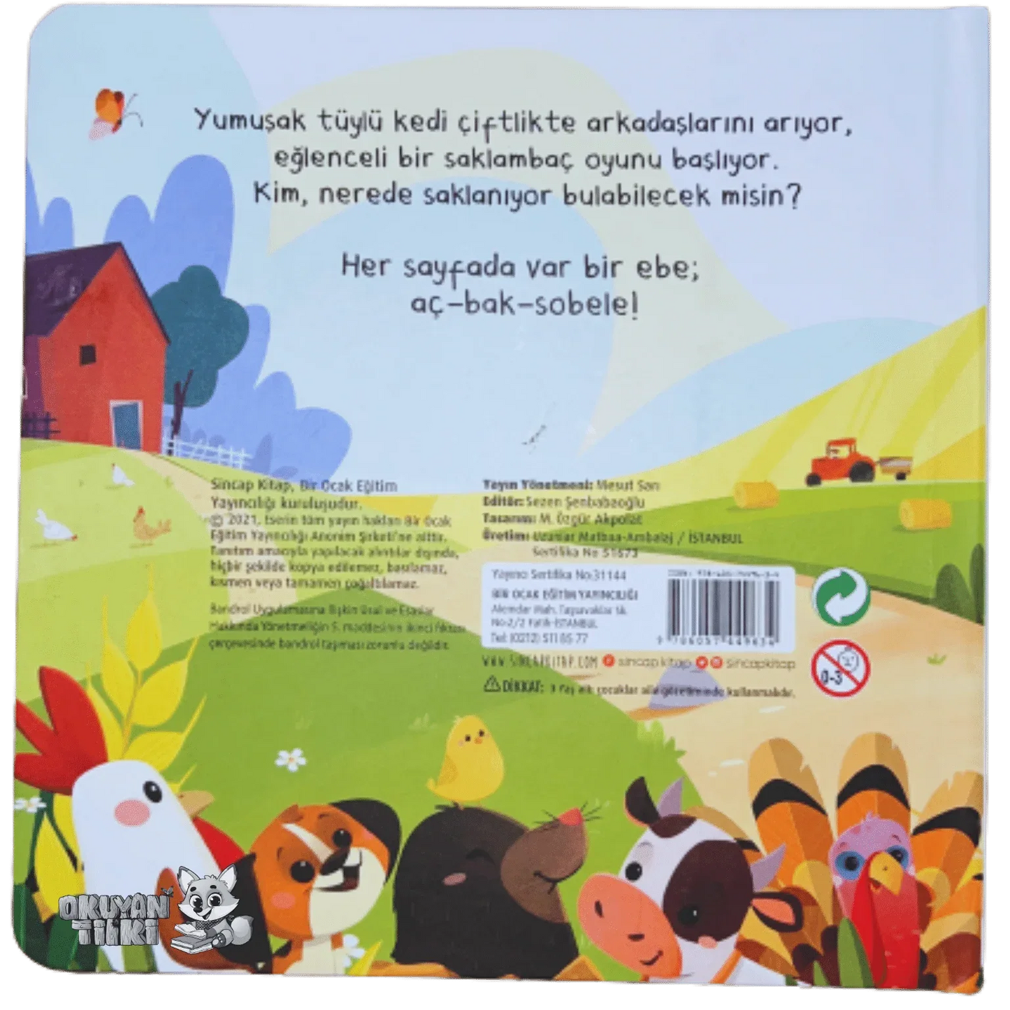 Aç Bak - Çiftlikte Saklambaç Bul Beni (1+ Yaş) - Okuyan Tilki
