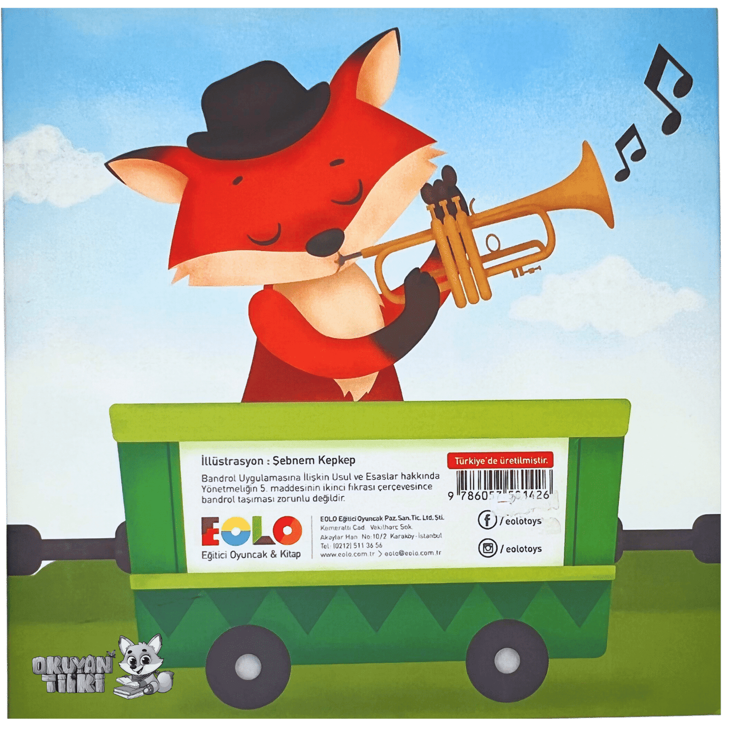 Çuf Çuf Trenle Gezinti - Karın Üstü Zaman Aktivite Kitabı (0+ Yaş) - Okuyan Tilki