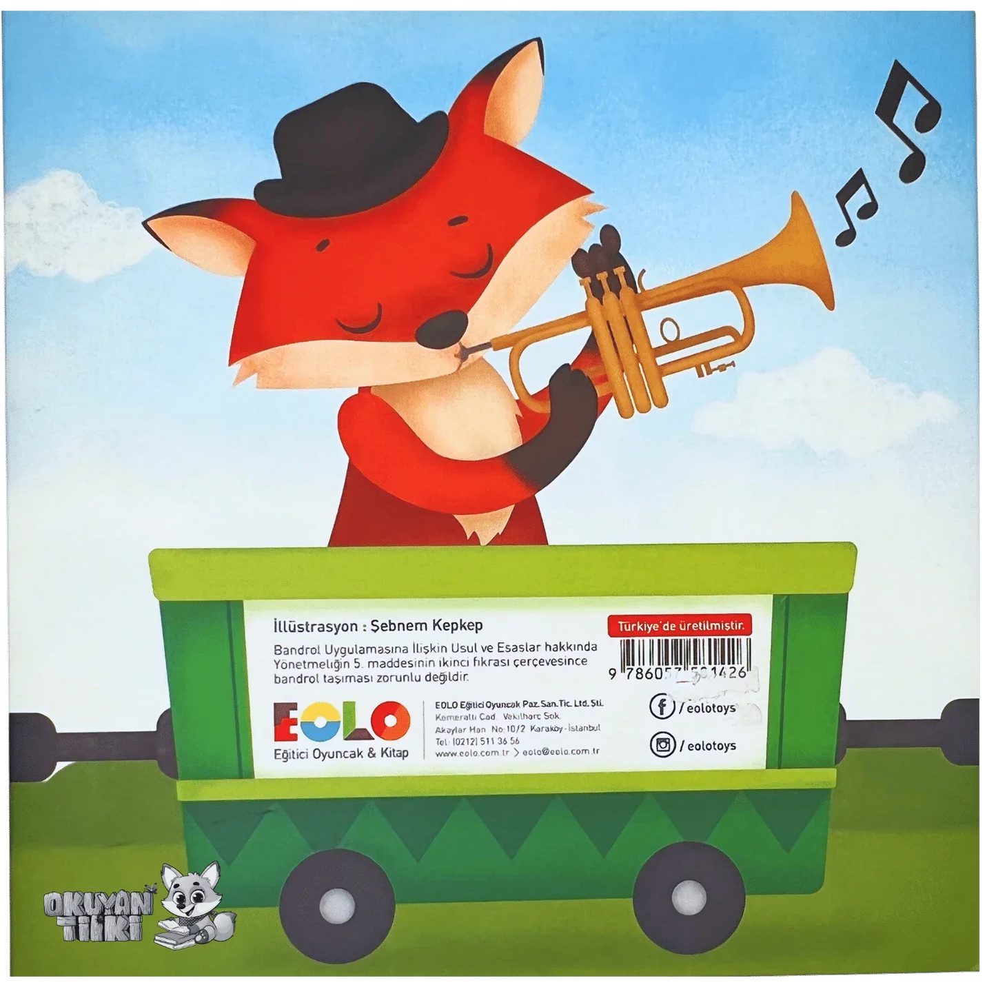 Çuf Çuf Trenle Gezinti - Karın Üstü Zaman Aktivite Kitabı (0+ Yaş) - Okuyan Tilki