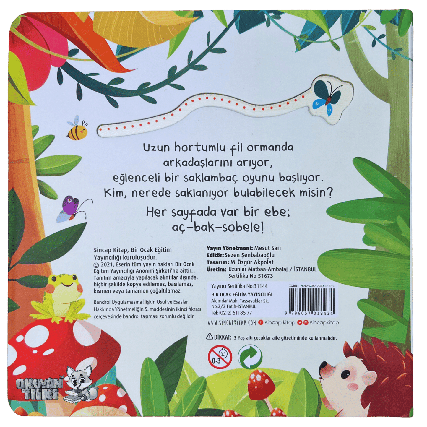 Aç Bak - Ormanda Saklambaç Bul Beni (1+ Yaş) - Okuyan Tilki