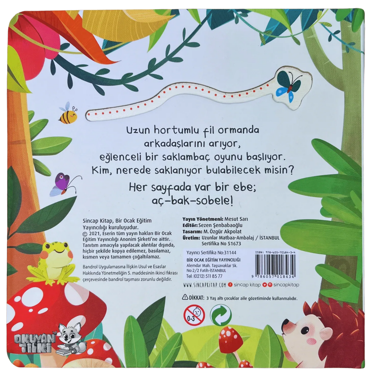 Aç Bak - Ormanda Saklambaç Bul Beni (1+ Yaş) - Okuyan Tilki