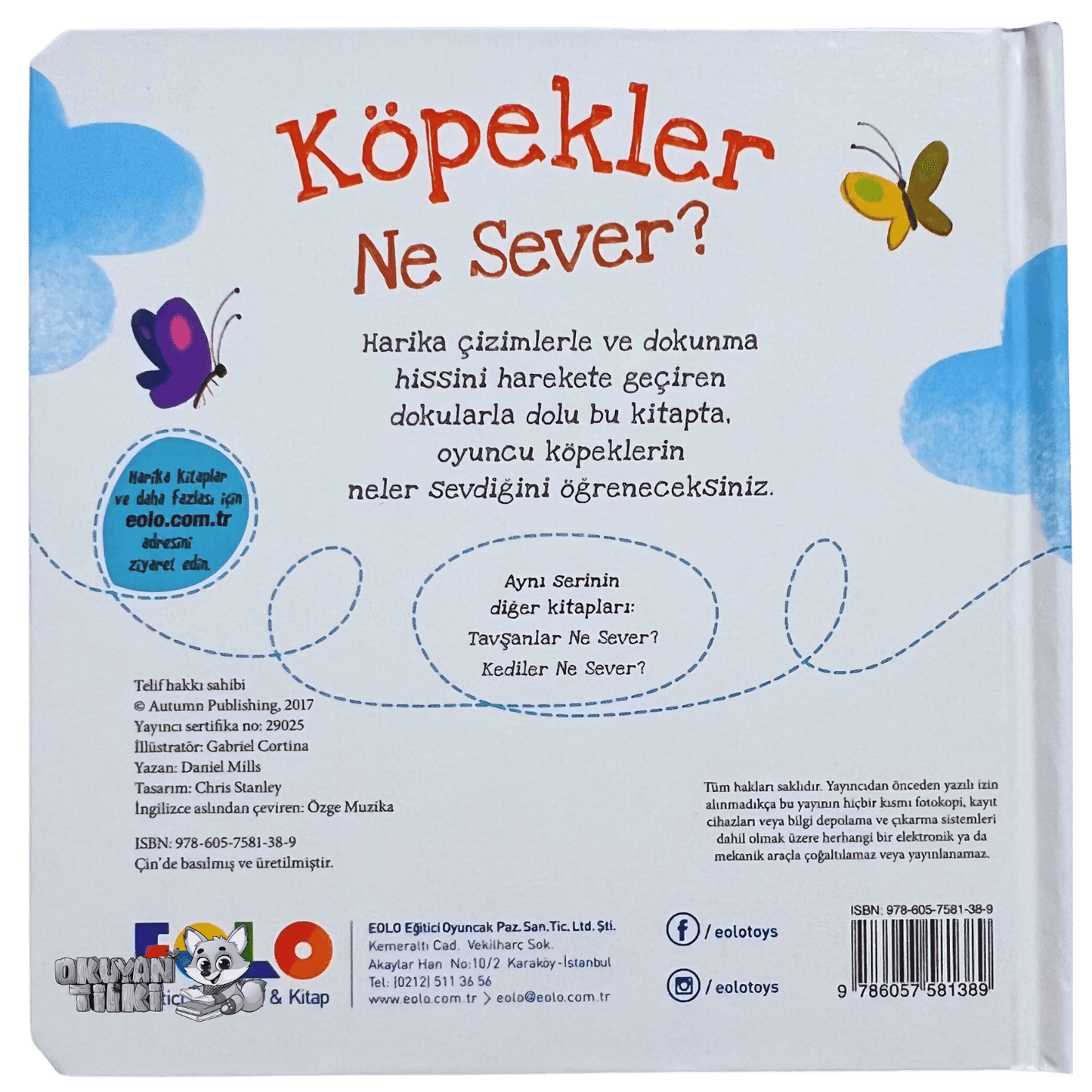 Köpekler Ne Sever? - Dokun Hisset Kitaplar (Fühlbuch, 2+ Yaş) - Okuyan Tilki