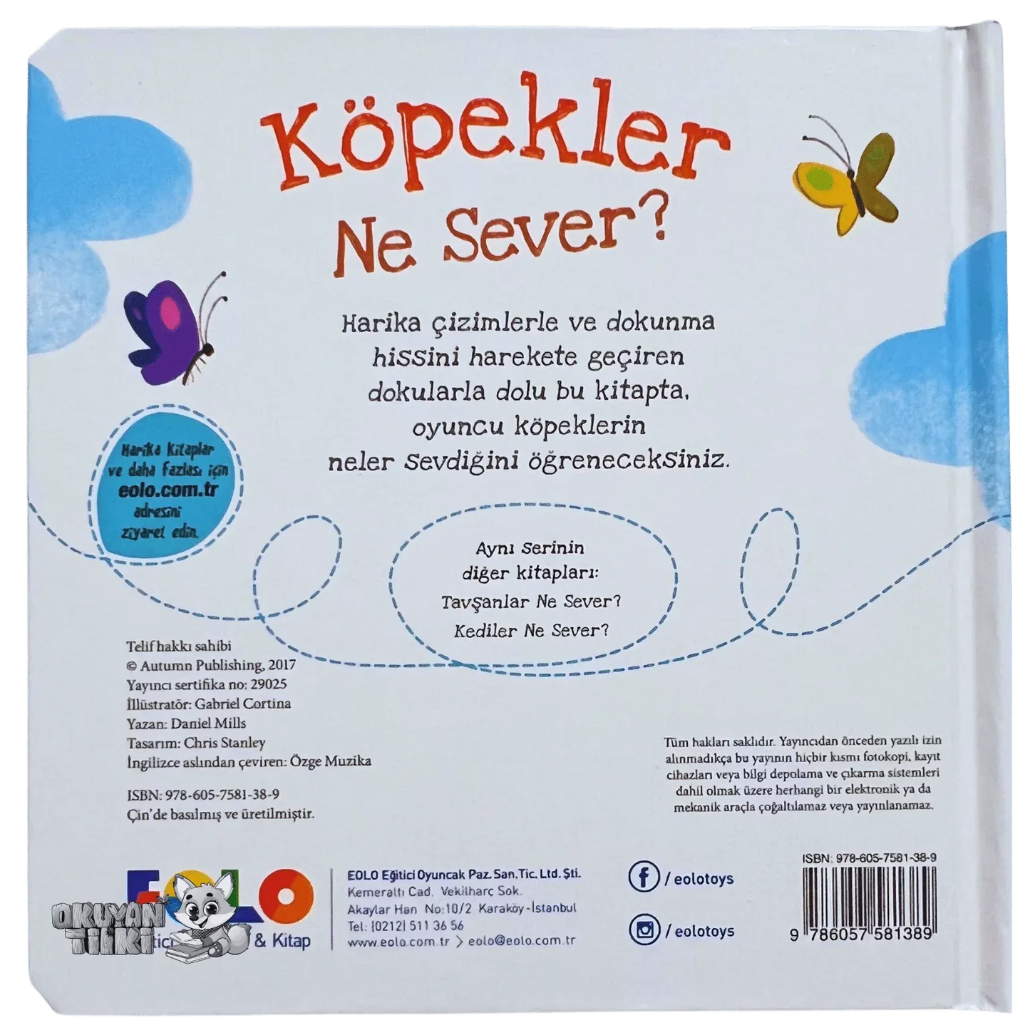 Köpekler Ne Sever? - Dokun Hisset Kitaplar (Fühlbuch, 2+ Yaş) - Okuyan Tilki