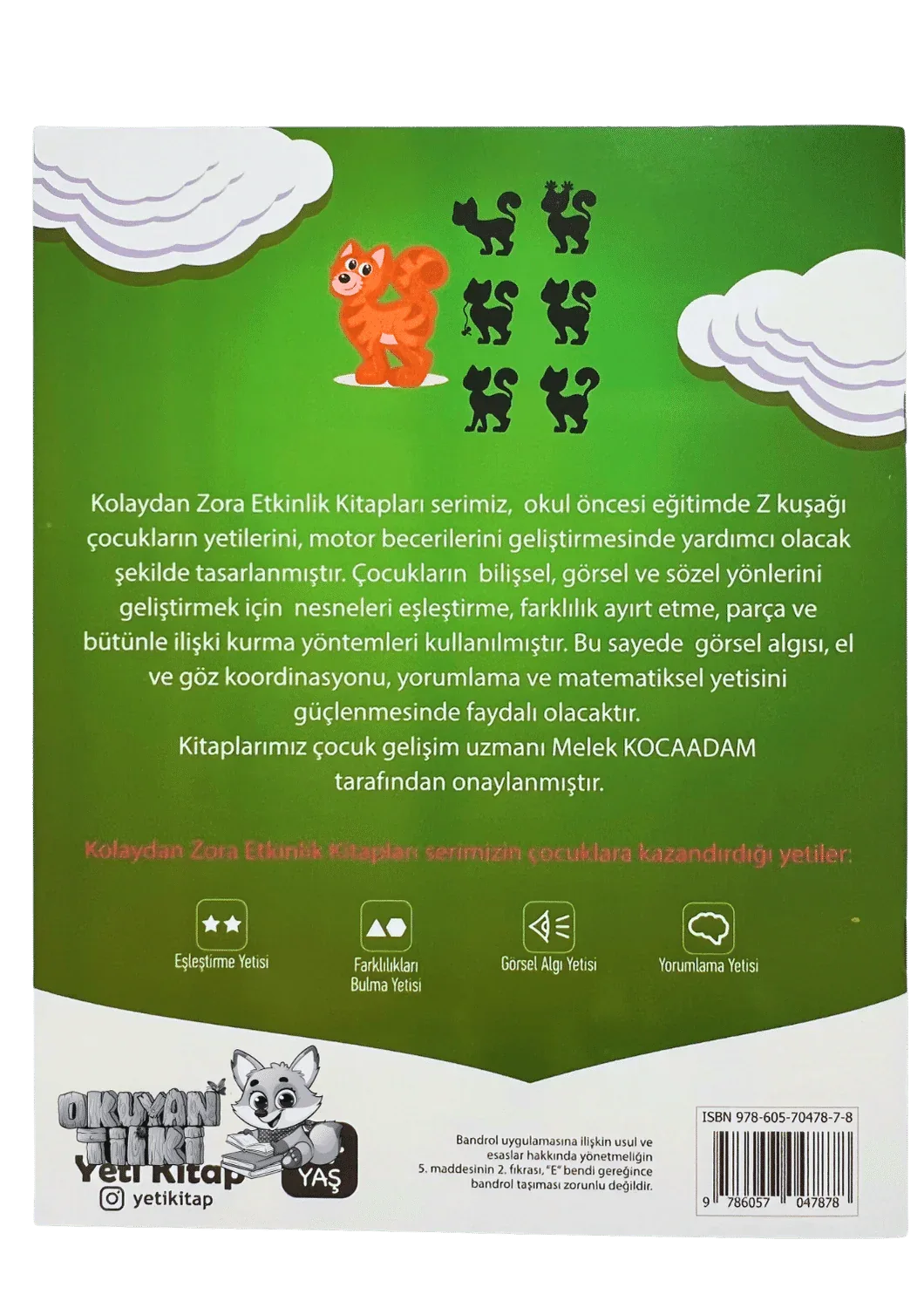 Kolaydan Zora Farkı Bul Benzerini Eşleştir Kitabım (5+ Yaş) - Okuyan Tilki