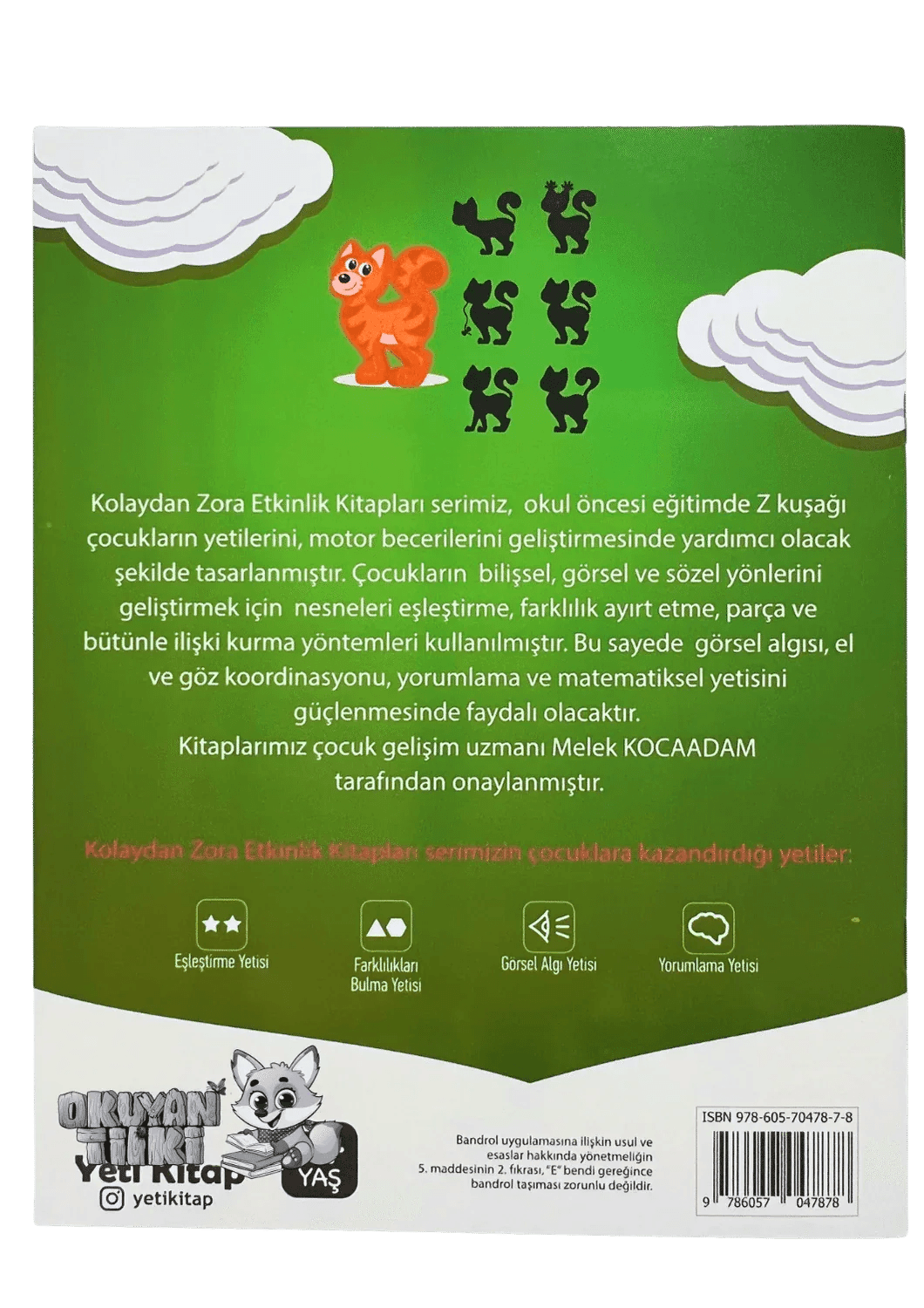 Kolaydan Zora Farkı Bul Benzerini Eşleştir Kitabım (5+ Yaş) - Okuyan Tilki