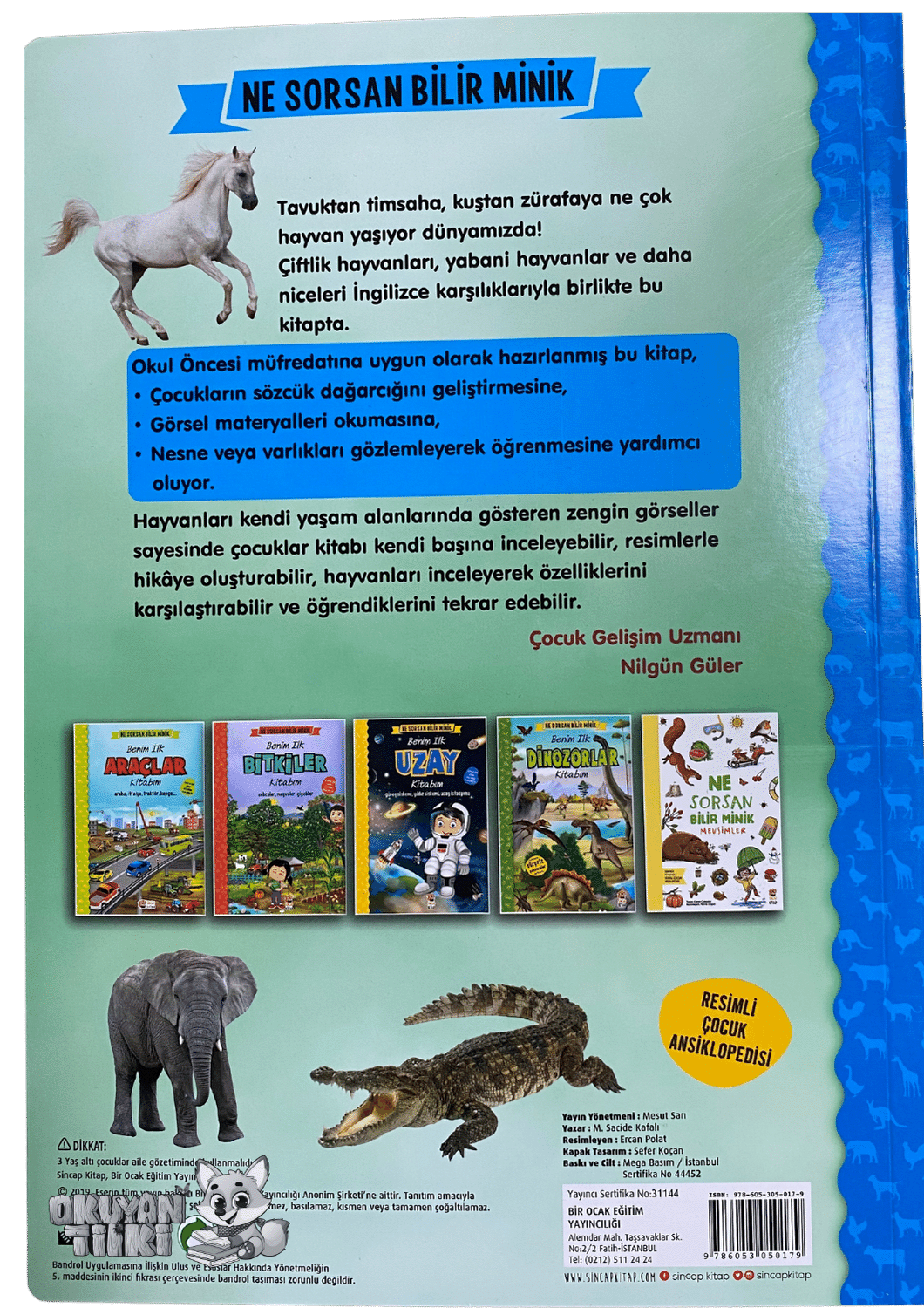 Ne Sorsan Bilir Minik – Benim İlk Hayvanlar Kitabım (İngilizce Destekli, 1+ Yaş) - Okuyan Tilki
