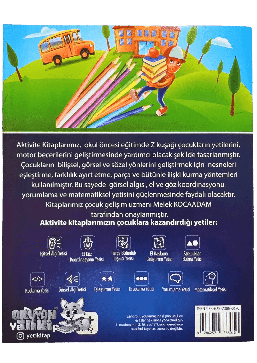 Aktivite Kitabı 2 (5+ Yaş, Mavi) - Okuyan Tilki