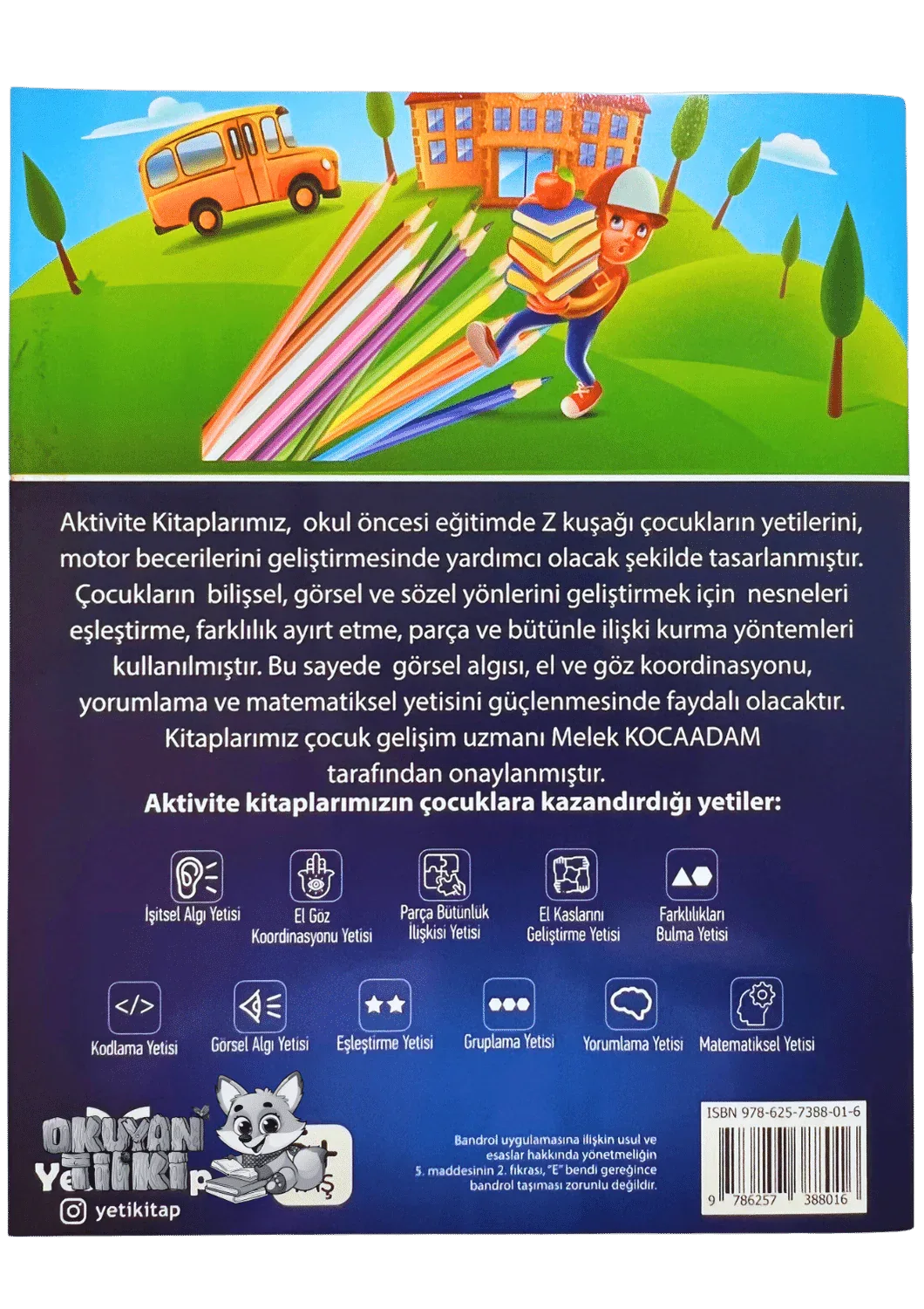 Aktivite Kitabı 2 (5+ Yaş, Mavi) - Okuyan Tilki