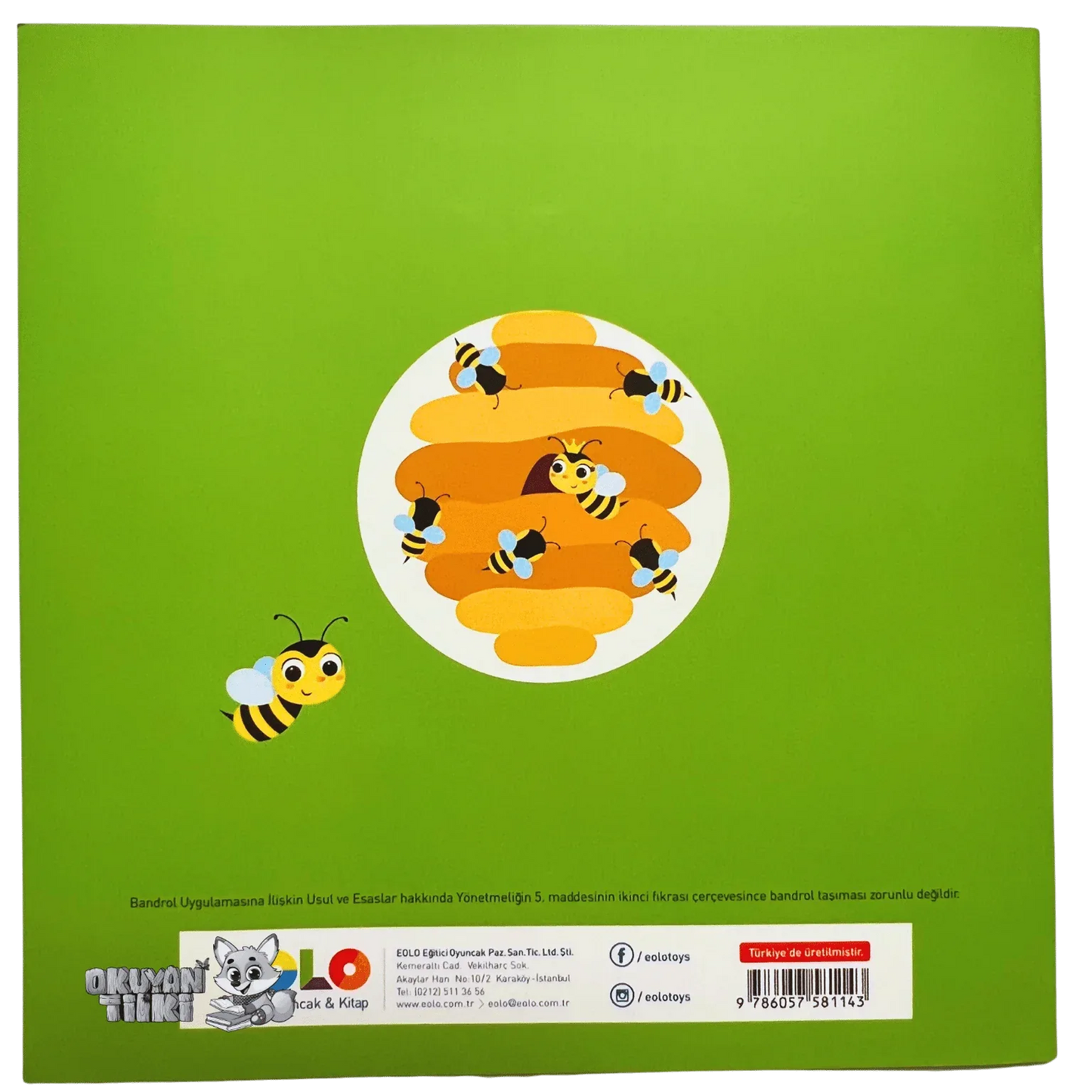 Uç Uç Minik Arı Çizgi Kitabı (3+ Yaş) - Okuyan Tilki