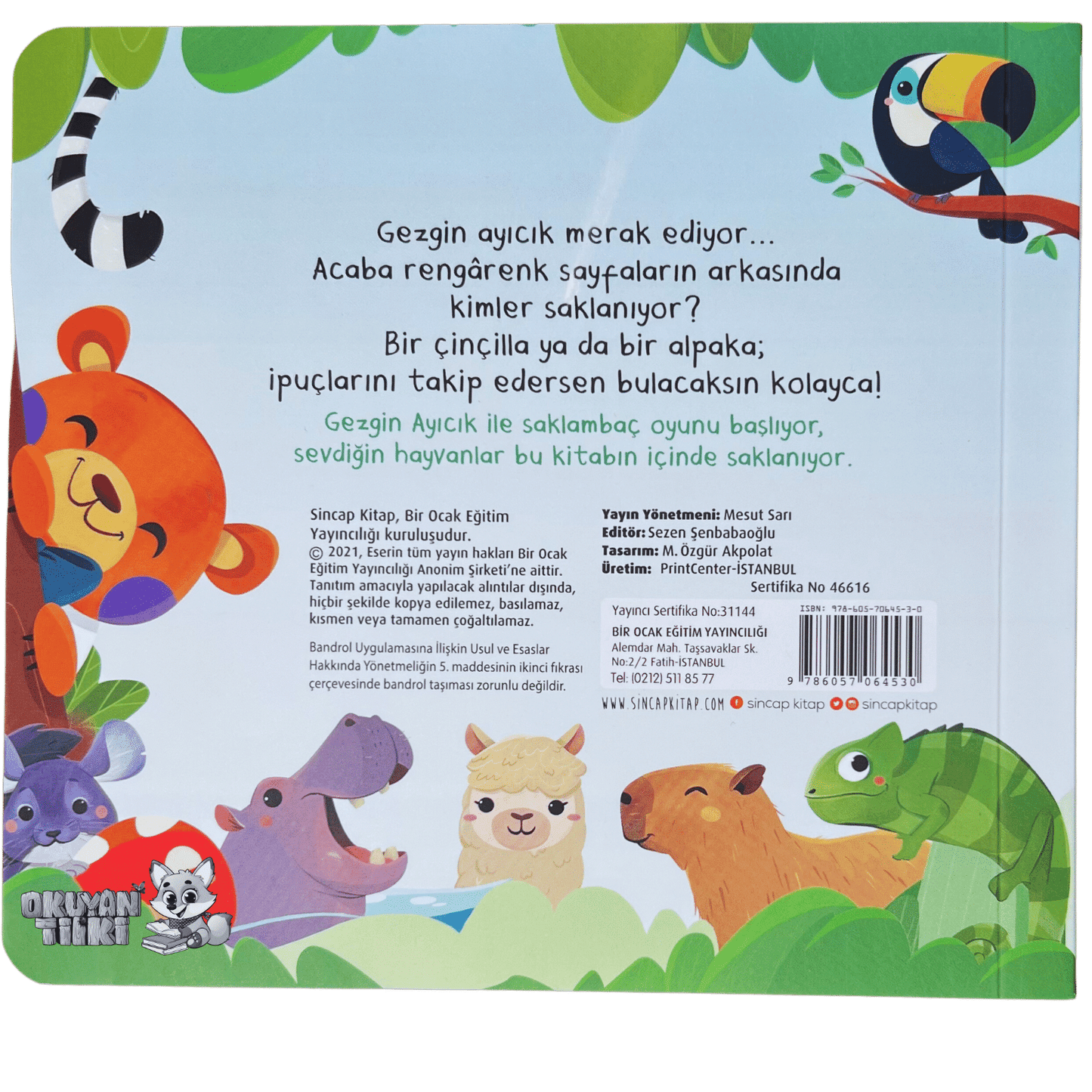 Bak-Bul Sobe Gezgin Ayıcık (1+ Yaş) - Okuyan Tilki