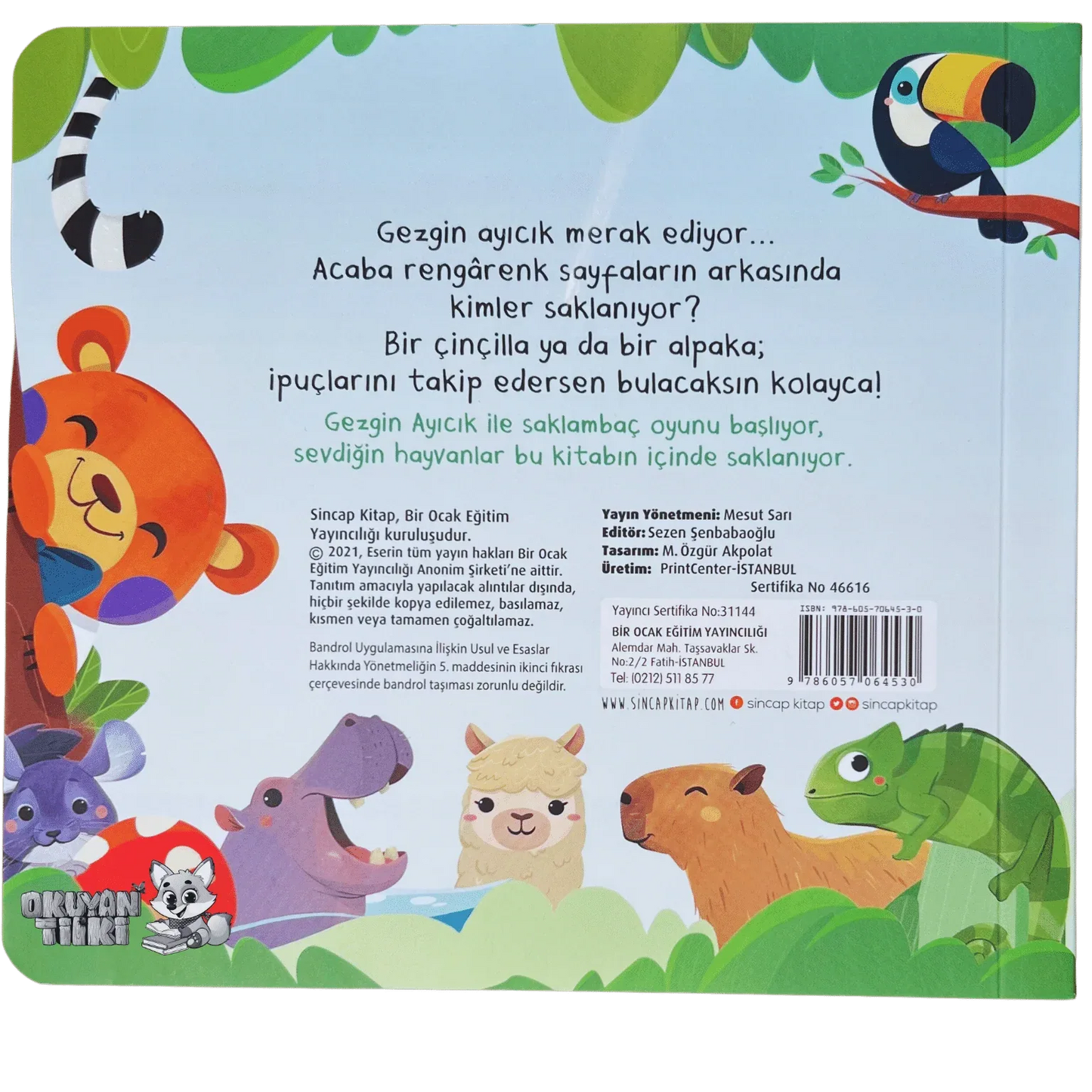 Bak-Bul Sobe Gezgin Ayıcık (1+ Yaş) - Okuyan Tilki