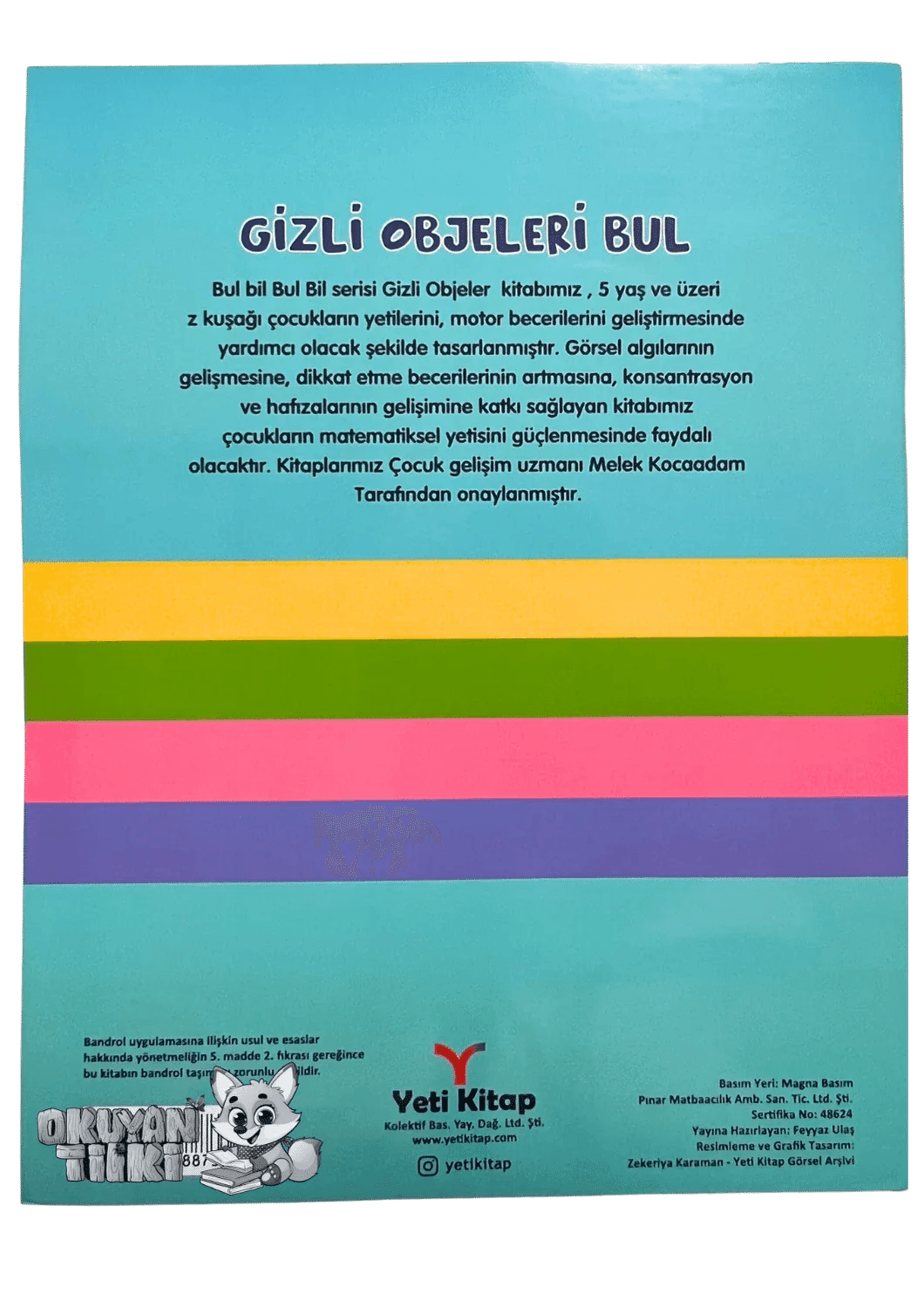 Bul-Bil Gizli Objeleri Bul (5+ Yaş) - Okuyan Tilki