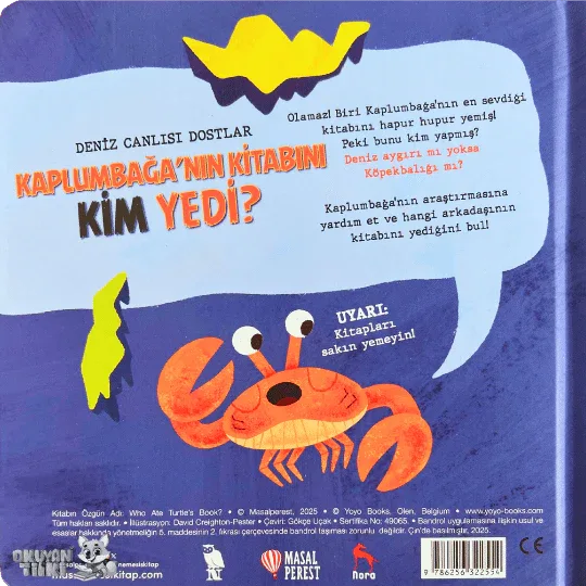 Kaplumbağa'nın Kitabını Kim Yedi? (1+ Yaş) - Okuyan Tilki