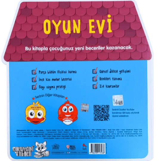 Sevimli Dostlar - Oyun Evi (2+ Yaş) - Okuyan Tilki