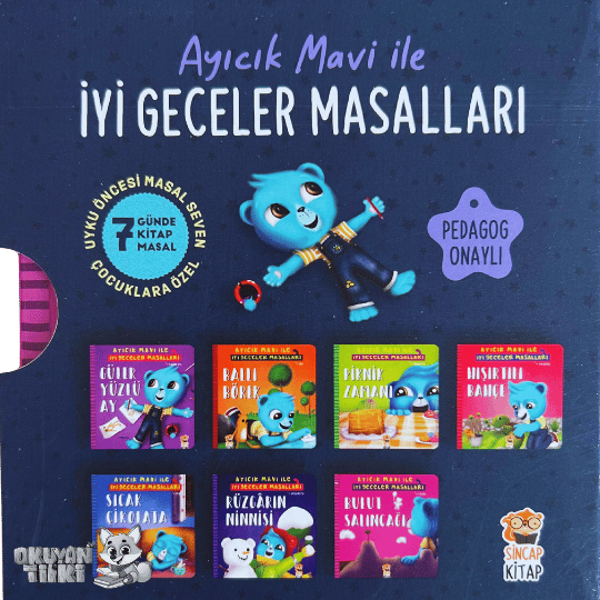 Ayıcık Mavi’nin İyi Geceler Masalları (7 Kitap, 1+ Yaş)