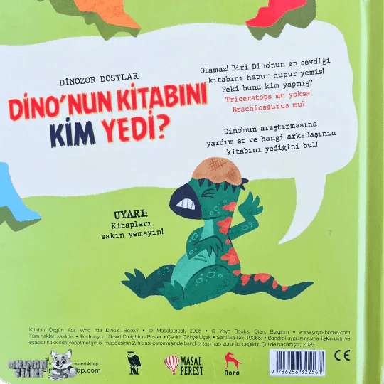 Dino'nun Kitabını Kim Yedi? (1+ Yaş) - Okuyan Tilki