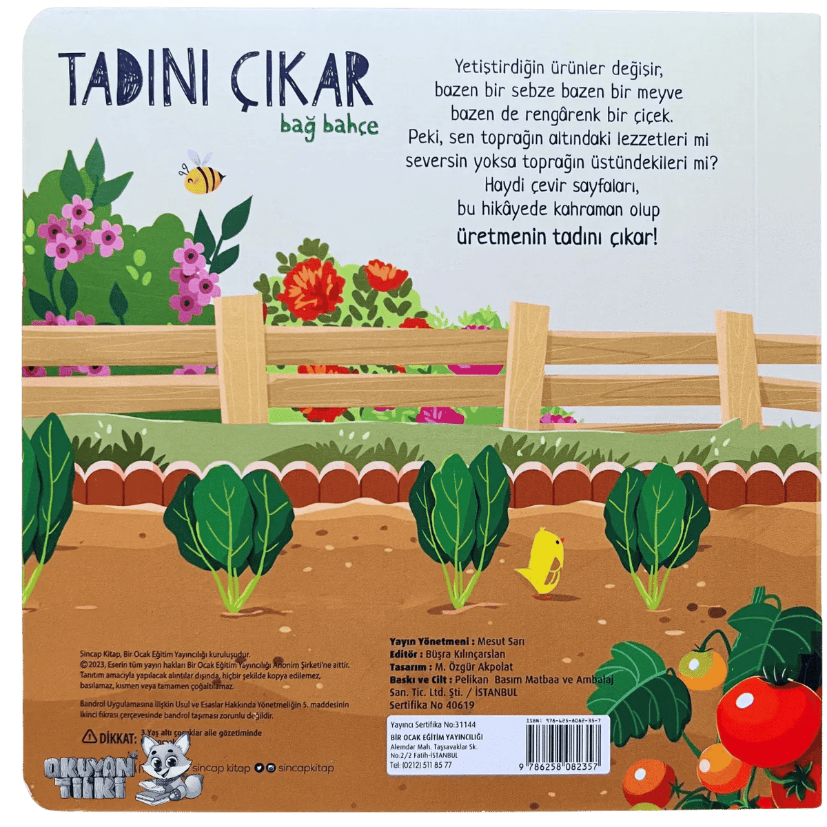Tadını Çıkar - Bağ Bahçe (1+ Yaş) - Okuyan Tilki