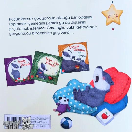 Uykusu Gelmeyen Porsuk (2+ Yaş) - Okuyan Tilki