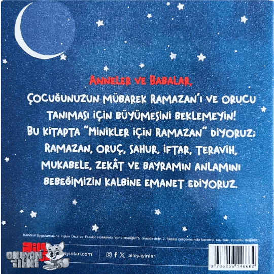 Minikler İçin Ramazan (1+ Yaş) - Okuyan Tilki