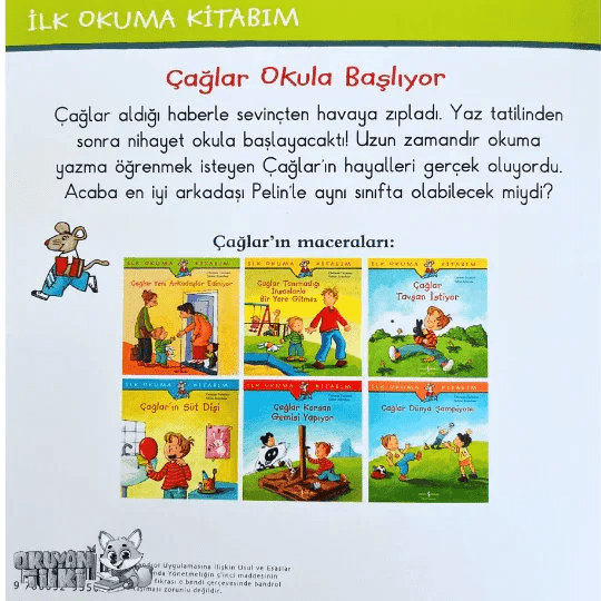 Çağlar Okula Başlıyor (5+ Yaş) - Okuyan Tilki