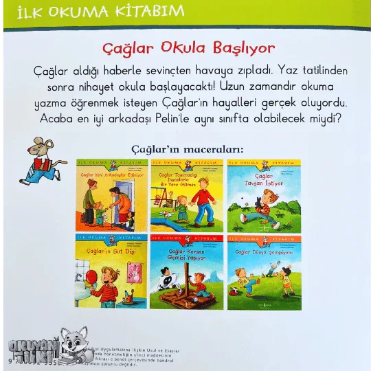 Çağlar Okula Başlıyor (5+ Yaş) - Okuyan Tilki