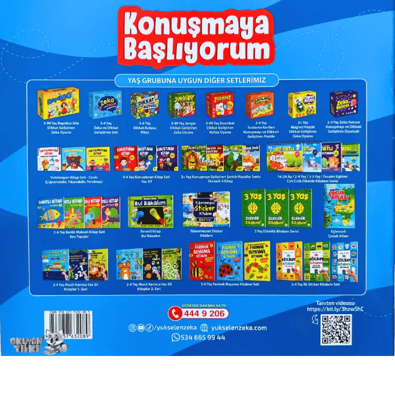 Konuşmaya Başlıyorum 2 - Yaz Sil (2-4 Yaş) - Okuyan Tilki