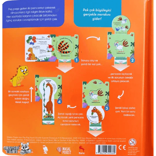 Çek Keşfet - Dinozorlar (3+ Yaş) - Okuyan Tilki