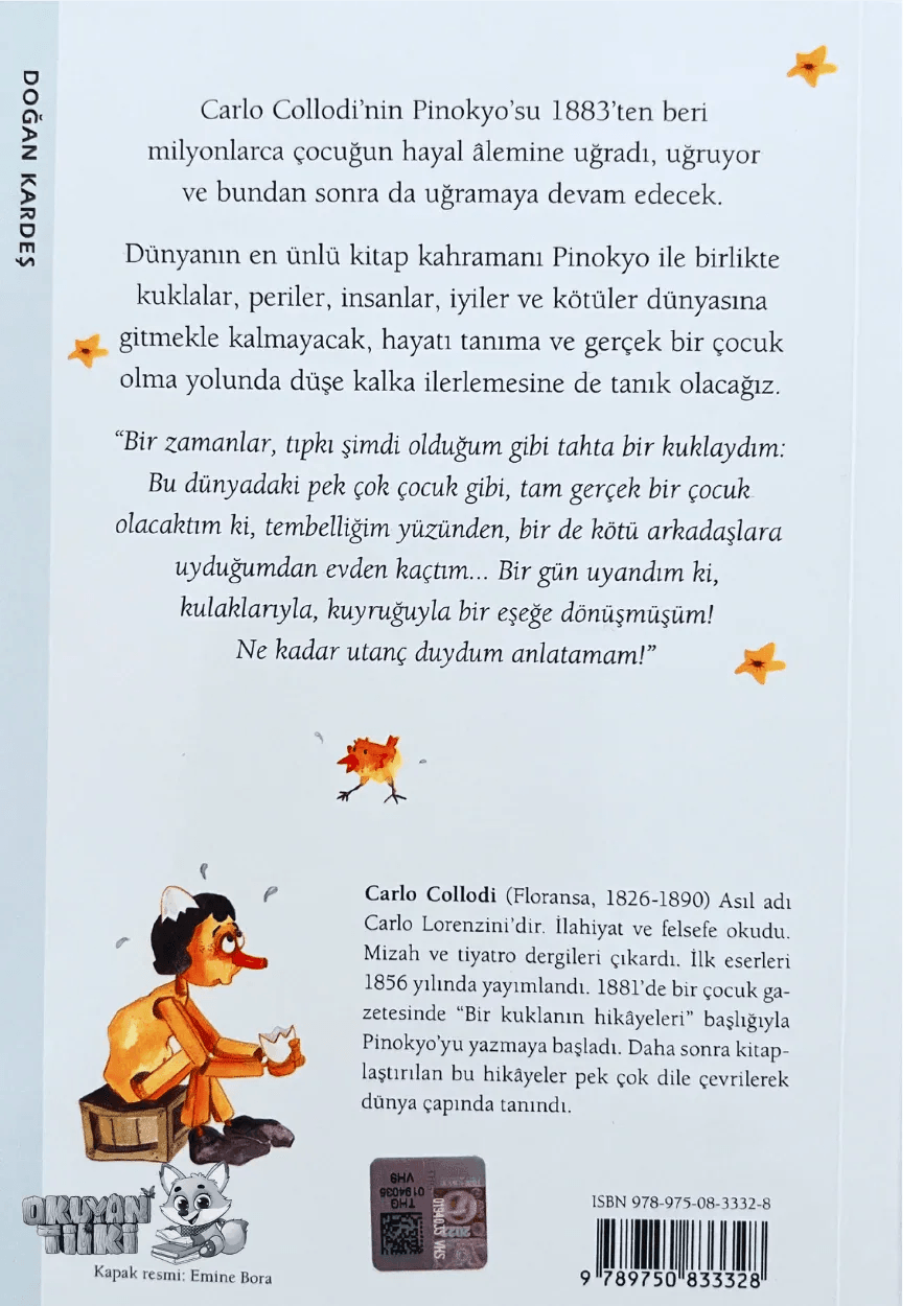 Pinokyo’nun Maceraları – Bir Kuklanın Hikâyesi (8+ Yaş) - Okuyan Tilki