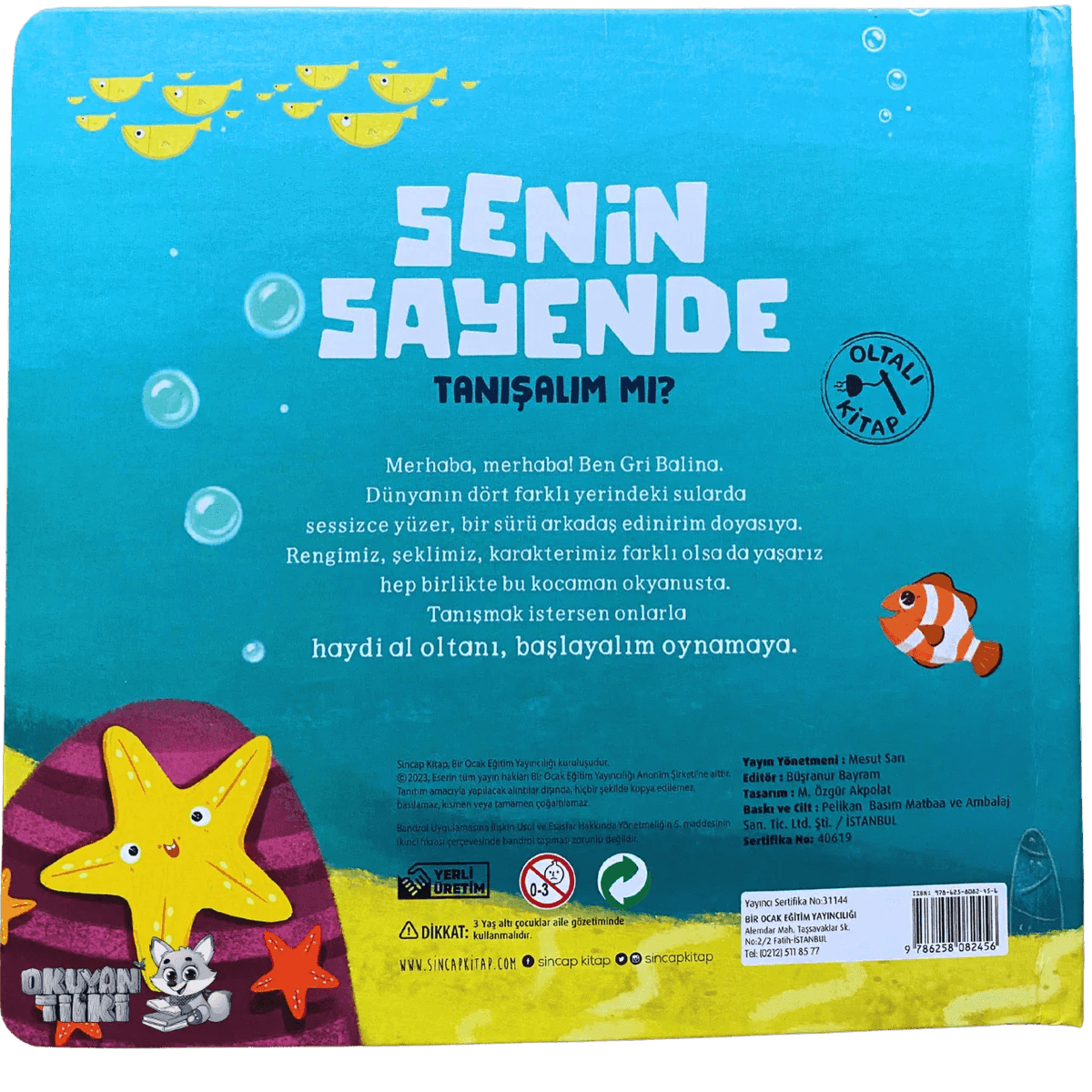 Senin Sayende – Tanışalım mı? (Oltalı Kitap, 1+ Yaş) - Okuyan Tilki