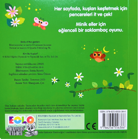 Sürgülü Kitap - Kim Bu Kuşlar? (2+ Yaş)