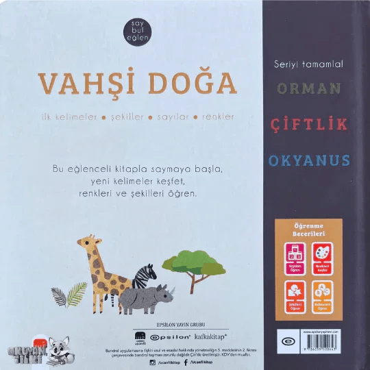 Say Bul Eğlen - Vahşi Doğa (1+ Yaş) - Okuyan Tilki