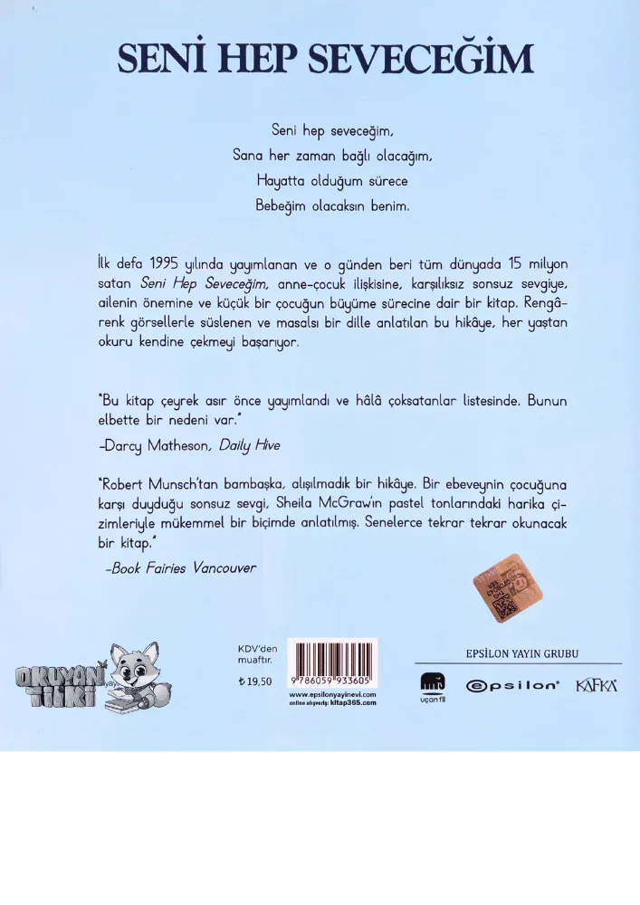 Seni Hep Seveceğim (3+ Yaş) - Okuyan Tilki