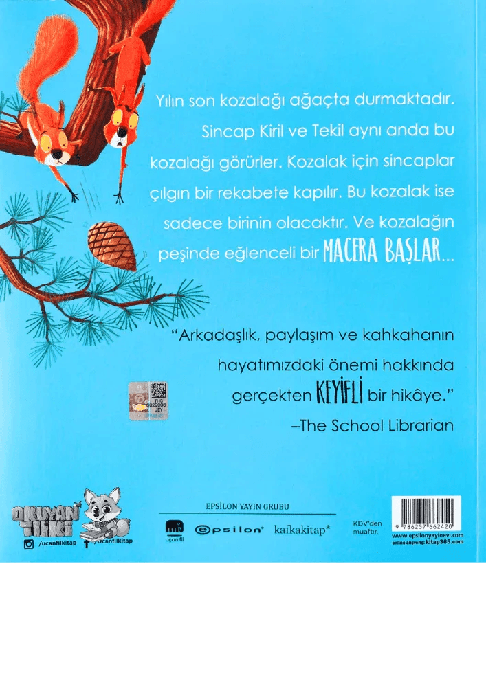 İki Sincap Bir Kozalak (3+ Yaş) - Okuyan Tilki