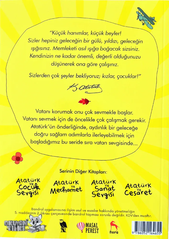 Atatürk ve Vatan Sevgisi (6+ Yaş) - Okuyan Tilki