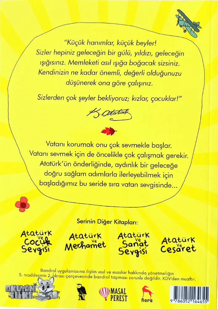 Atatürk ve Vatan Sevgisi (6+ Yaş) - Okuyan Tilki